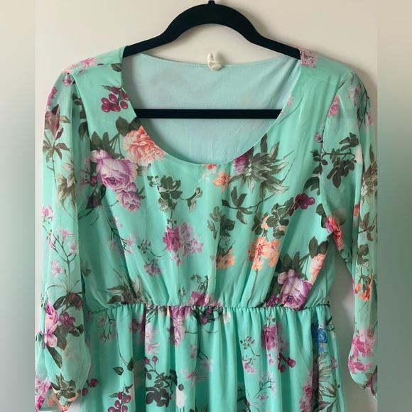 Pink blush maternity dress - Picture 2 of 11